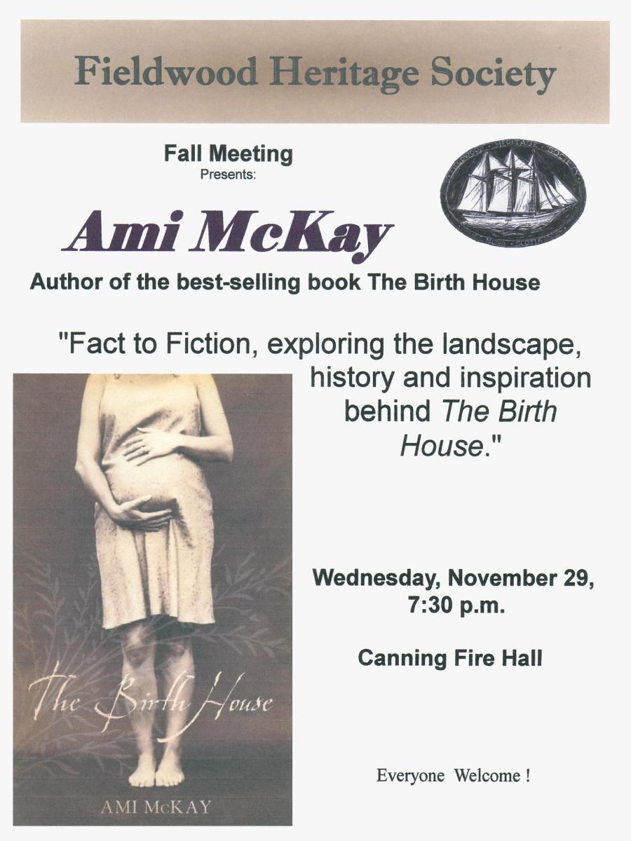 Poster: Fieldwood Heritage Society, Fall Meeting, 29 Nov 2006