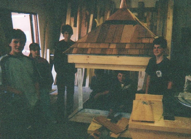 Construction of replacement top for the Canning lighthouse