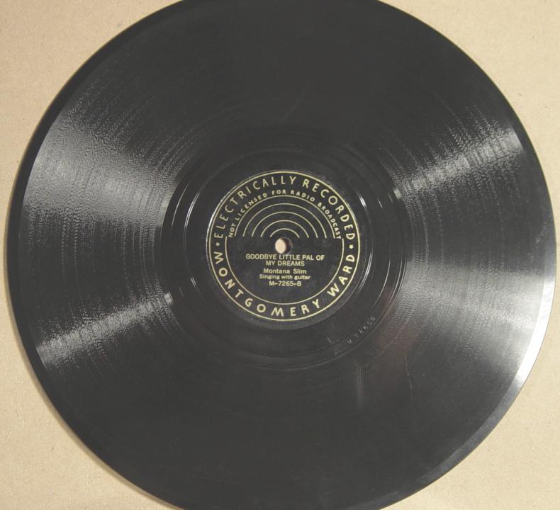 Montana Slim, Montgomery Ward M-7265 78rpm record