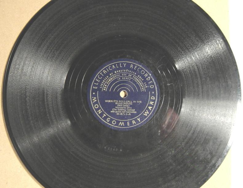 Montana Slim, Montgomery Ward M-8711 78rpm record