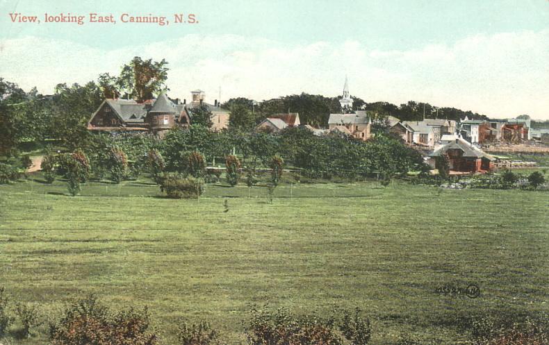 Looking eastward at Canning Nova Scotia, postmarked May 1910