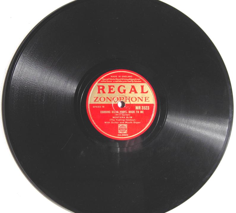 Regal Zonophone MR-3523 78rpm record, Montana Slim