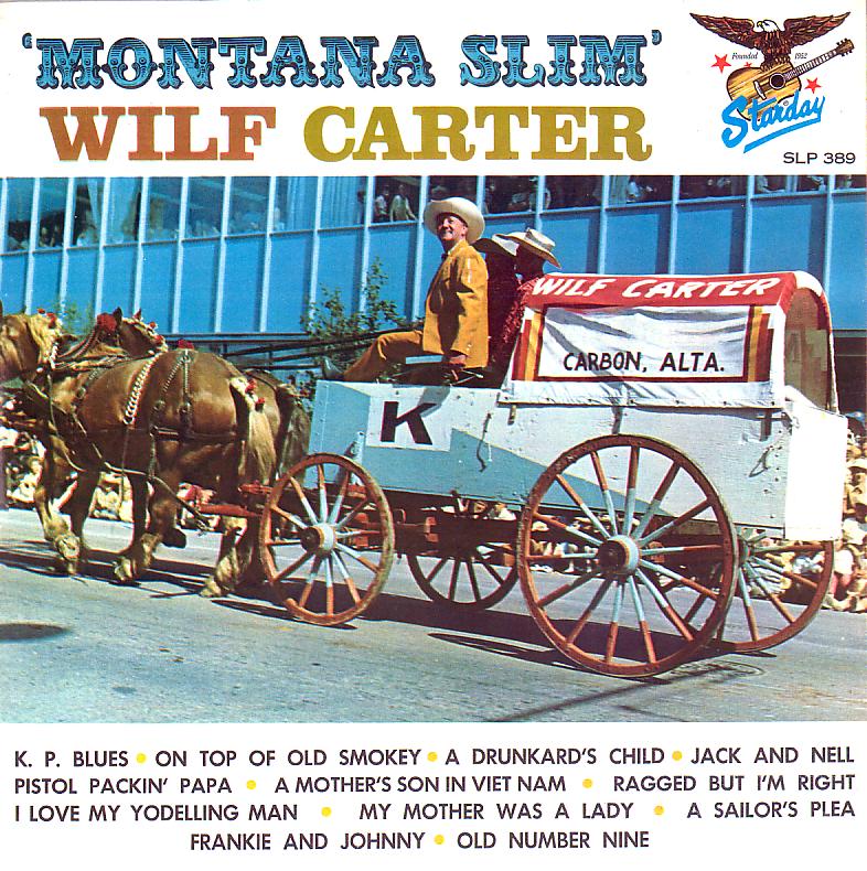 Jacket front: Montana Slim record 33rpm LP Starday SLP-389