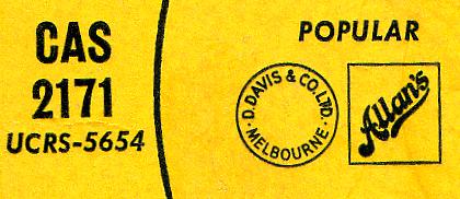 Royalty stamps, Montana Slim record (Australia) 33rpm LP Camden CAS-2171 side two