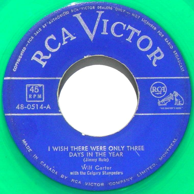 Wilf Carter record 45rpm RCA Victor 48-0514-A