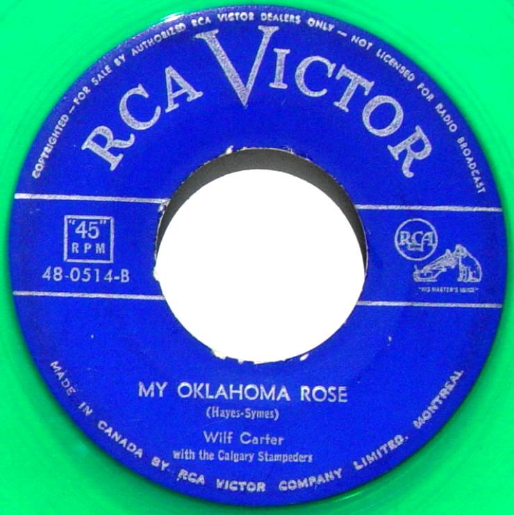 Wilf Carter record 45rpm RCA Victor 48-0514-B