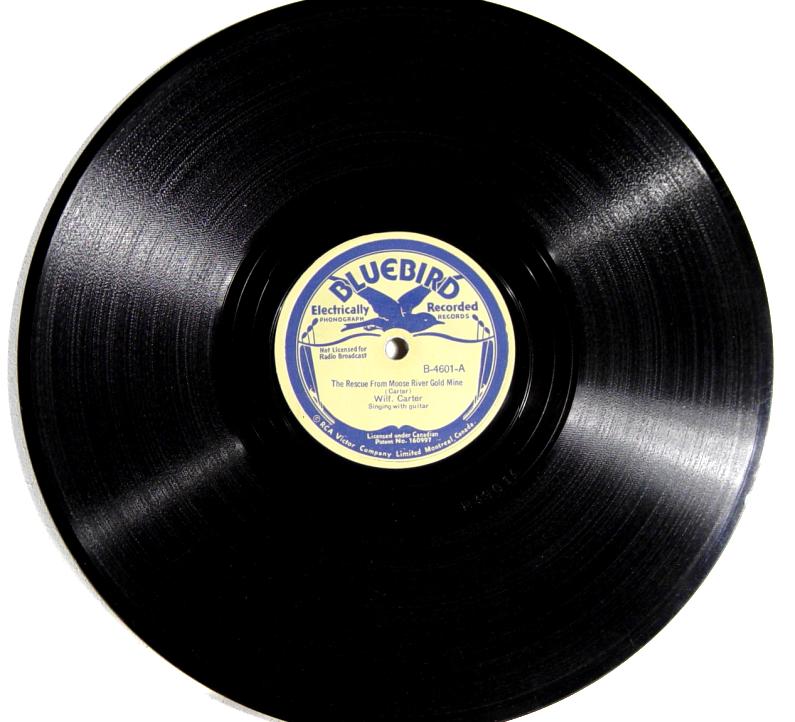 Wilf Carter RCA Victor Bluebird B-4601 78rpm record