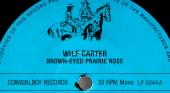 Wilf Carter record 33rpm LP Cowgirlboy 5044