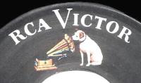 Wilf Carter RCA Victor 45rpm black vinyl record label