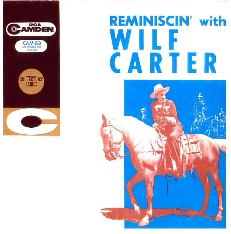 Jacket front: Wilf Carter record (Australia) 33rpm LP Camden CAM-83