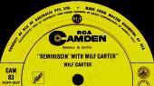 Wilf Carter record (Australia) 33rpm LP RCA CAM-83