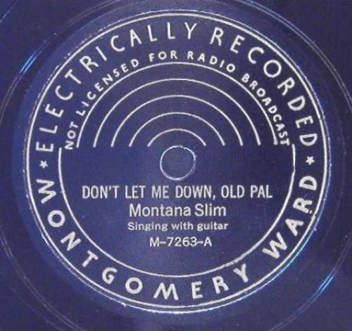 Montana Slim 78: Montgomery Ward M-7263A with Electrically Recorded notation