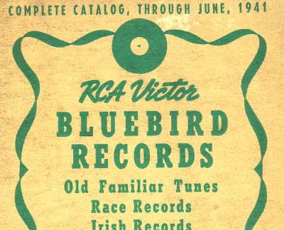 RCA Victor Bluebird Catalog 1941, top half front cover